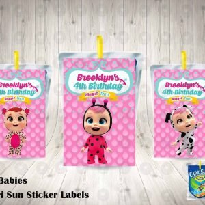 Cry Babies Capri Sun Labels