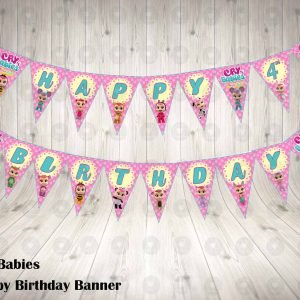 Cry Babies Birthday Party Banner