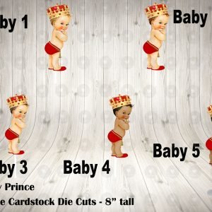 Baby Prince Red Large Die Cuts
