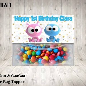 GooGoo GaaGaa Favor Bag Toppers