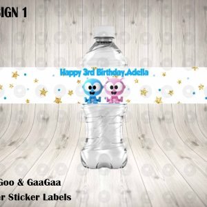 GooGoo GaaGaa Cartoon Water Labels