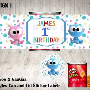 GooGoo GaaGaa Pringles Can and Lid Labels