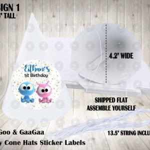 GooGoo GaaGaa Personalized Cone Hats