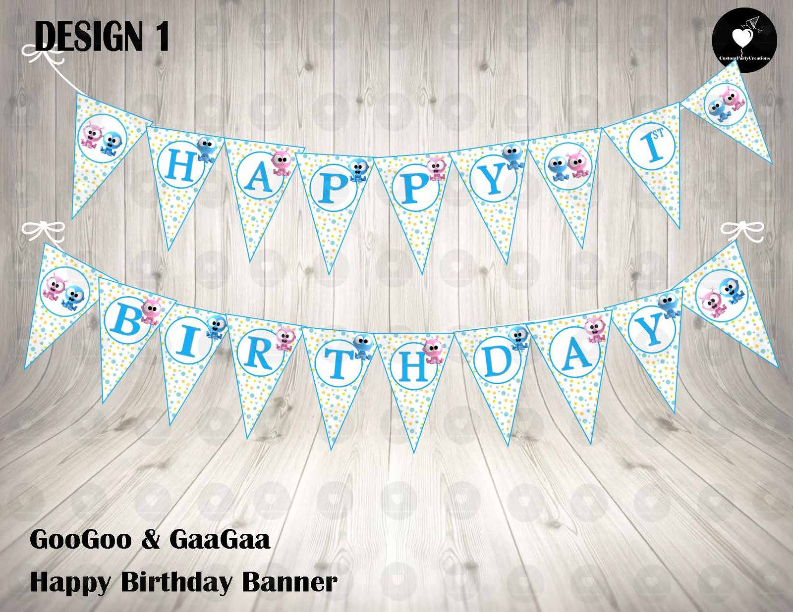 GooGoo GaaGaa Banner Birthday 1 GooGoo GaaGaa Banner Birthday