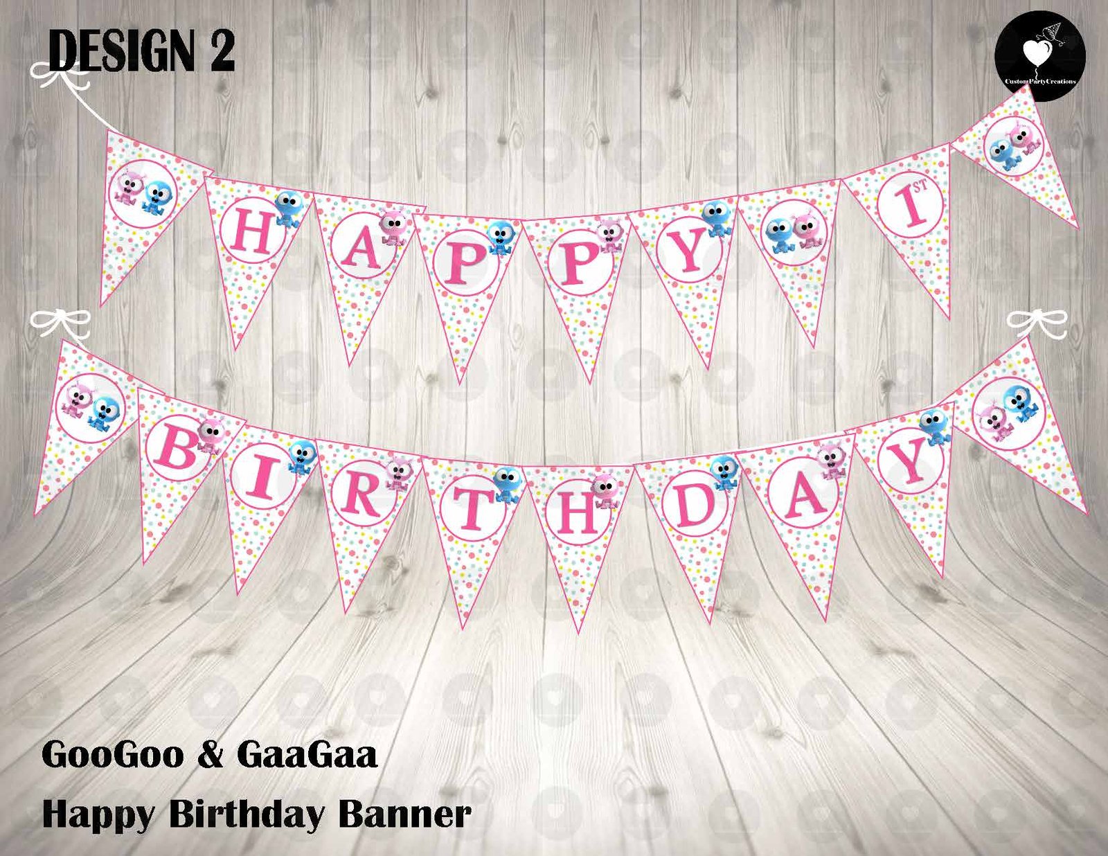GooGoo GaaGaa Banner Birthday 3 GooGoo GaaGaa Banner Birthday