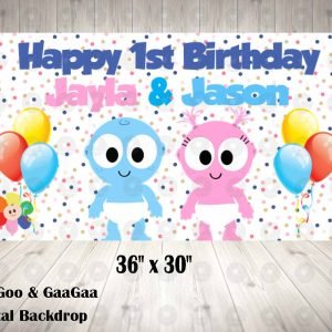 GooGoo GaaGaa Personalized Backdrop **IMAGE ONLY***