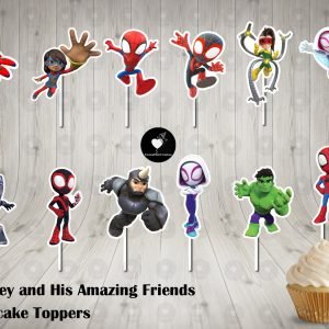 Spidey and his Amazing Friends Cupcake Toppers