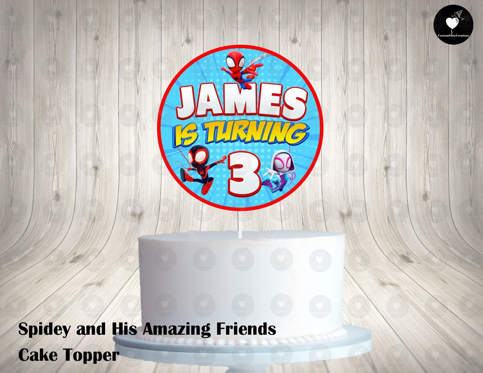 Spidey and his Amazing Friends Cake Topper 1 Spidey and his Amazing Friends Cake Topper