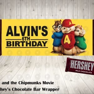 Alvin and the Chipmunks The Movie Fun Colorful Hershey's Wrapper