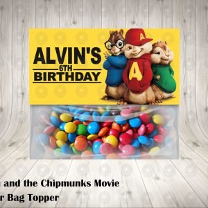 Alvin and the Chipmunks The Movie Fun Colorful Favor Bag Toppers