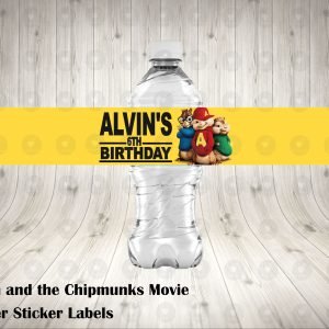 Alvin and the Chipmunks The Movie Fun Colorful Water Labels