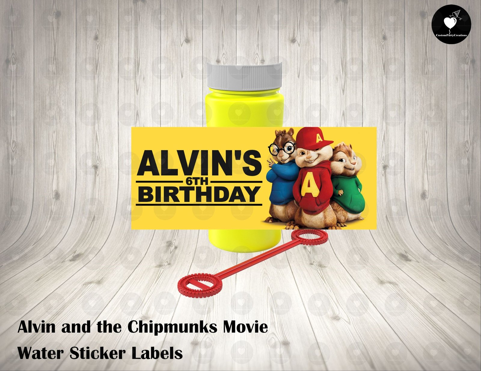 Alvin and the Chipmunks The Movie Fun Colorful Bubble Labels 1 Alvin and the Chipmunks The Movie Fun Colorful Bubble Labels