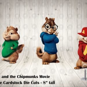 Alvin and the Chipmunks The Movie Fun Colorful Large Die Cuts