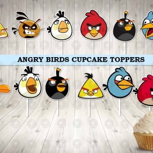 Angry Birds Cupcake Toppers