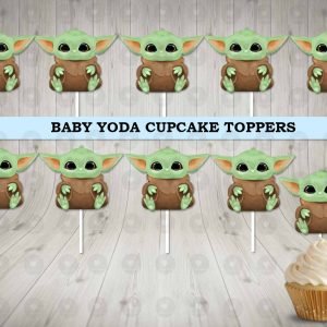 Baby Yoda Cupcake Toppers