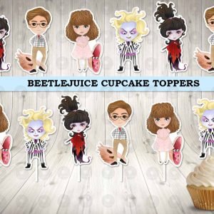 Beetlejuice Cupcake Toppers