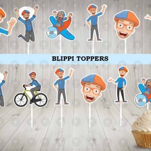 Blippi Cupcake Toppers