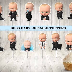 Boss Baby Birthday Party Cupcake Toppers