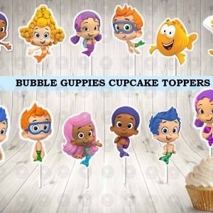 Bubble Guppies Cupcake Toppers