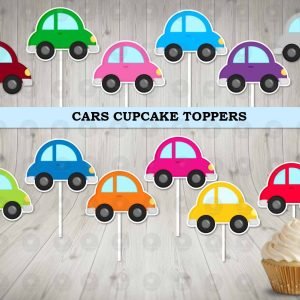 Cars Colors Cupcake Toppers