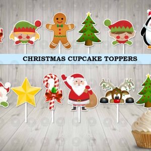 Christmas Cupcake Toppers