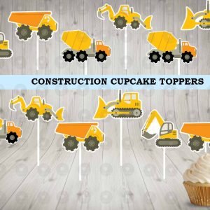Construction Cupcake Toppers