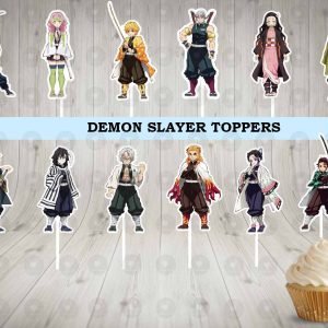 Demon Slayer Colorful Fun Cupcake Toppers