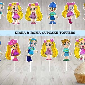 Diana and Roma Cupcake Toppers