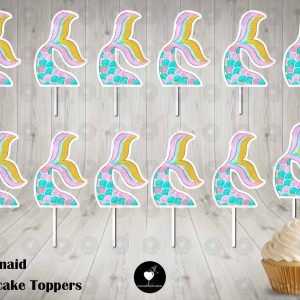 Mermaid Cupcake Toppers