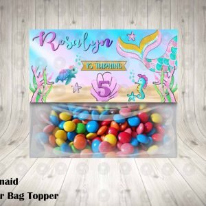 Mermaid Favor Bag Toppers