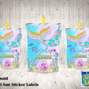 Mermaid Capri Sun Labels