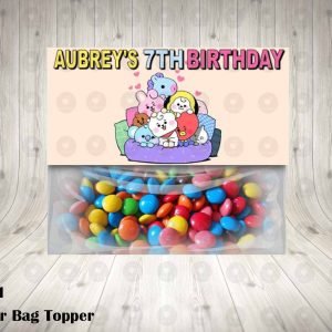 BT21 Favor Bag Toppers