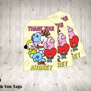 BT21 Thank You Tags