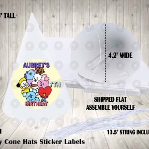 BT21 Personalized Cone Hats