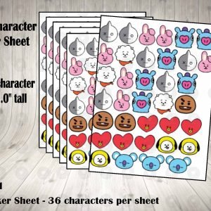 BT21 Sticker Labels