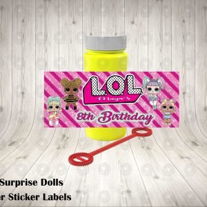 LOL Surprise Dolls Bubble Labels