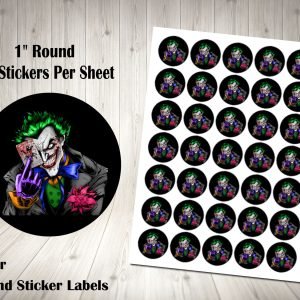 Joker 2" Round Thank You Stickers