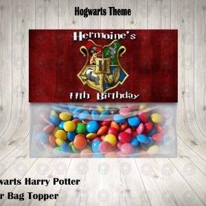 Hogwarts Harry Potter Favor Bag Toppers