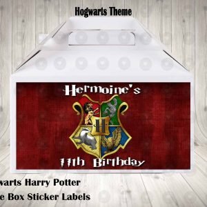 Hogwarts Harry Potter Labels for Gable Boxes