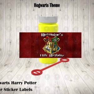 Hogwarts Harry Potter Bubble Labels