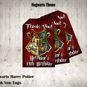 Hogwarts Harry Potter Thank You Tags