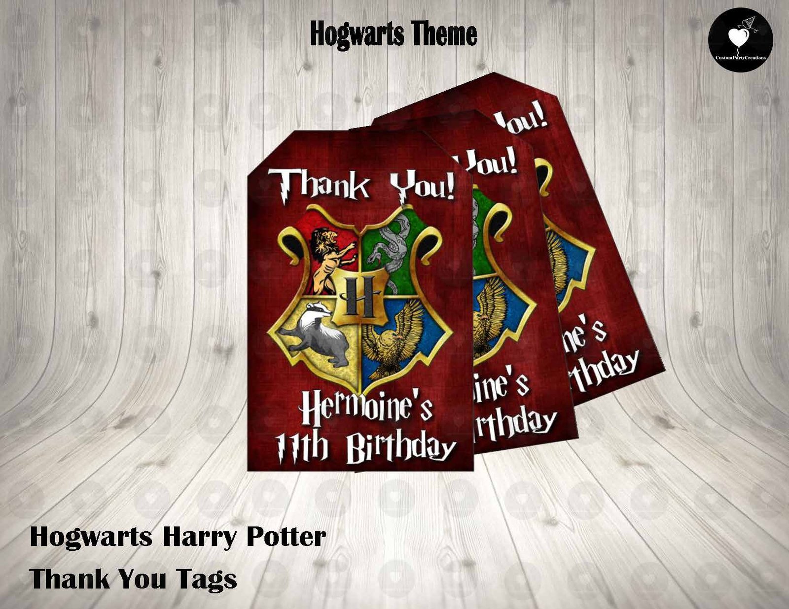 Hogwarts Harry Potter Thank You Tags 1 Hogwarts Harry Potter Thank You Tags
