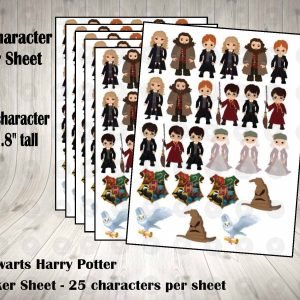 Hogwarts Harry Potter Sticker Labels