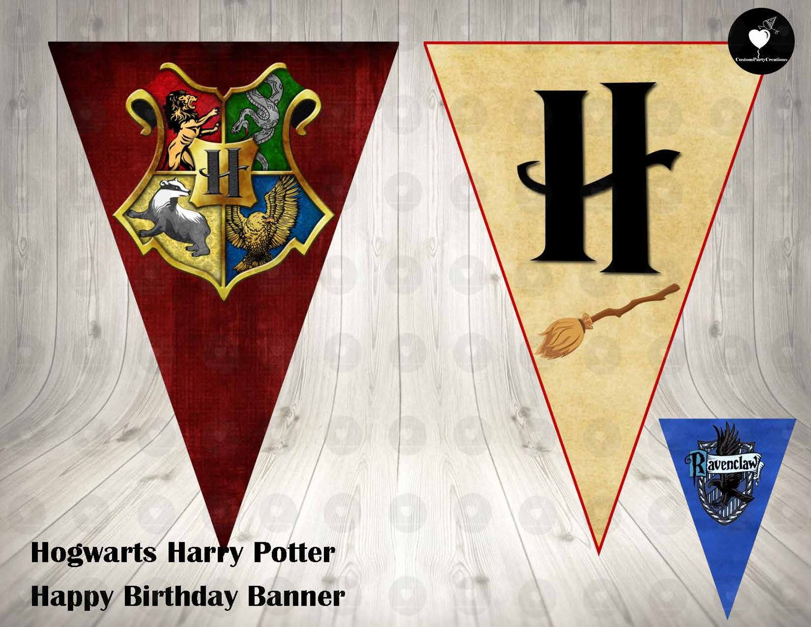 Hogwarts Harry Potter Birthday Party Banner 2 Hogwarts Harry Potter Birthday Party Banner