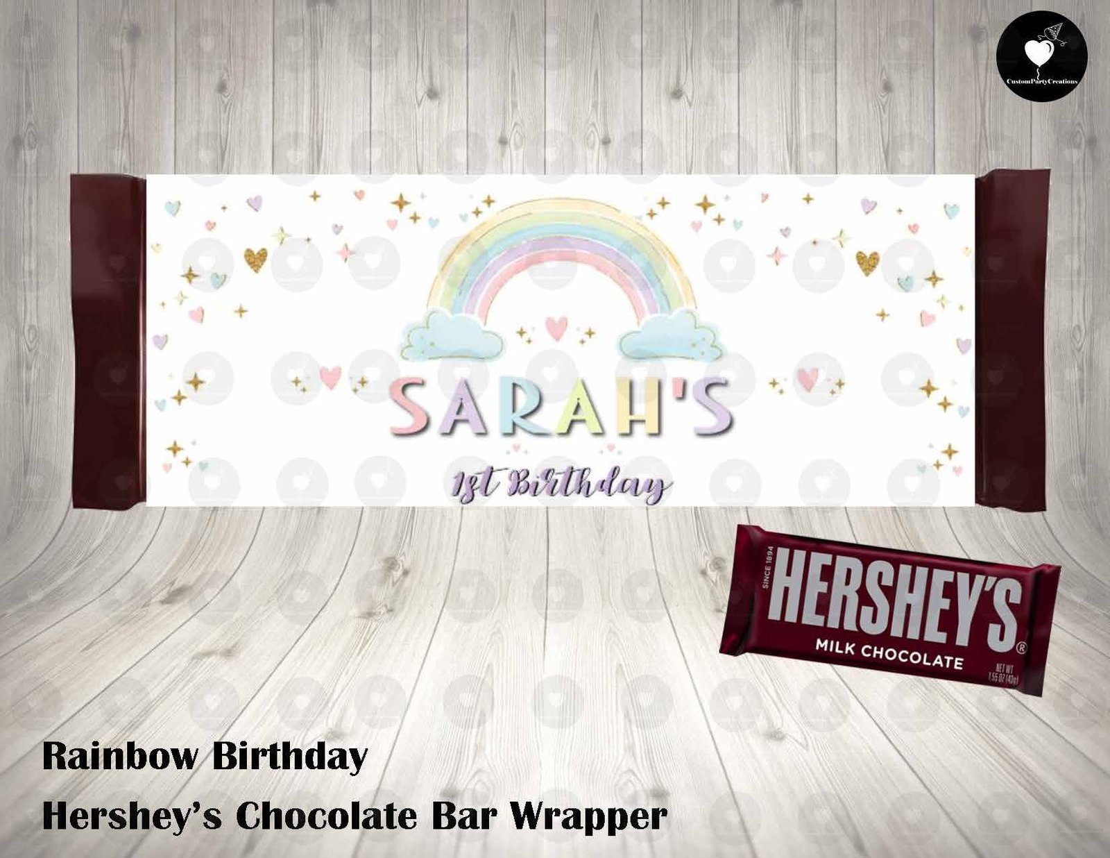 Rainbow Hershey's Wrapper 1 Rainbow Hershey's Wrapper