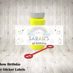 Rainbow Bubble Labels