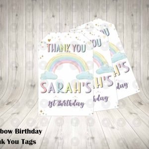 Rainbow Thank You Tags