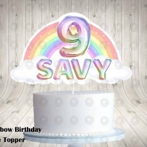 Rainbow Cake Topper