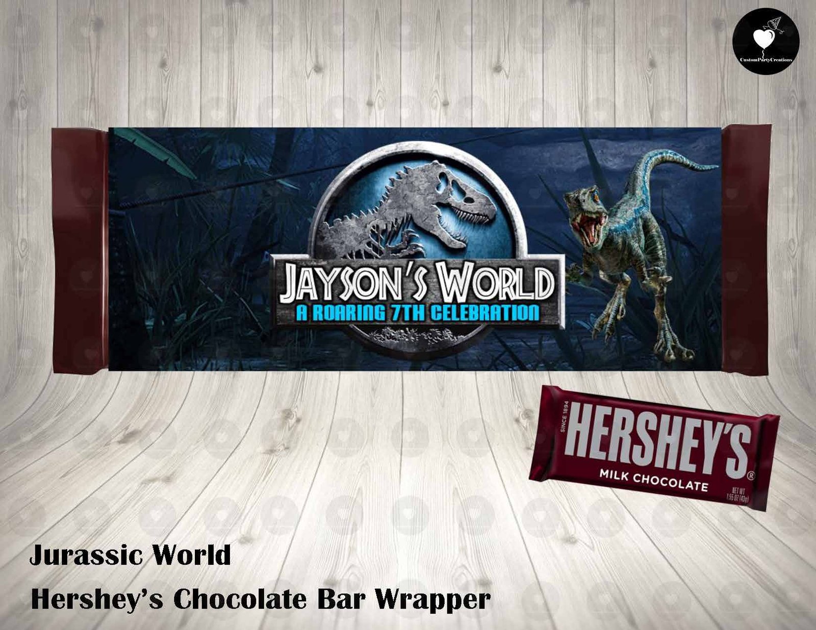 Jurassic World Hershey's Wrapper 1 Jurassic World Hershey's Wrapper