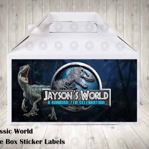 Jurassic Word Labels for Gable Boxes
